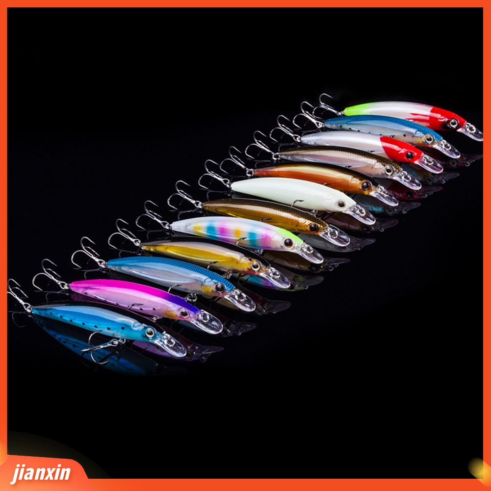 (In Stock) 11 cm Luminous Fishing Wobblers Ikan Kecil Buatan Umpan Umpan Tackle Tool