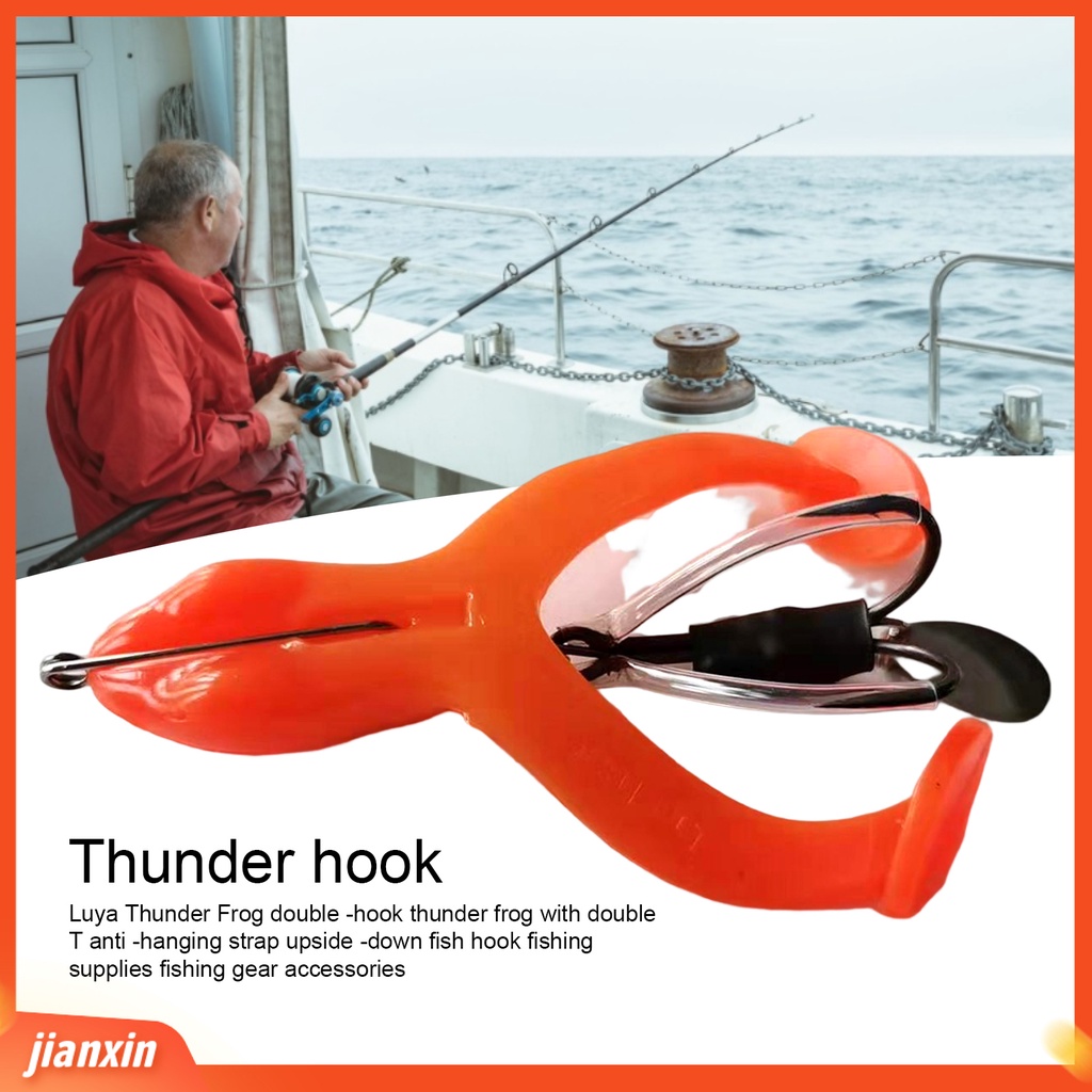(In Stock) Lure Hook Tajam Penembus Tinggi Tahan Gigit Semua Air Yang Berlaku Menggoda Angling PVC Memancing Thunderfrog Kait Ganda Memancing Luar Ruangan