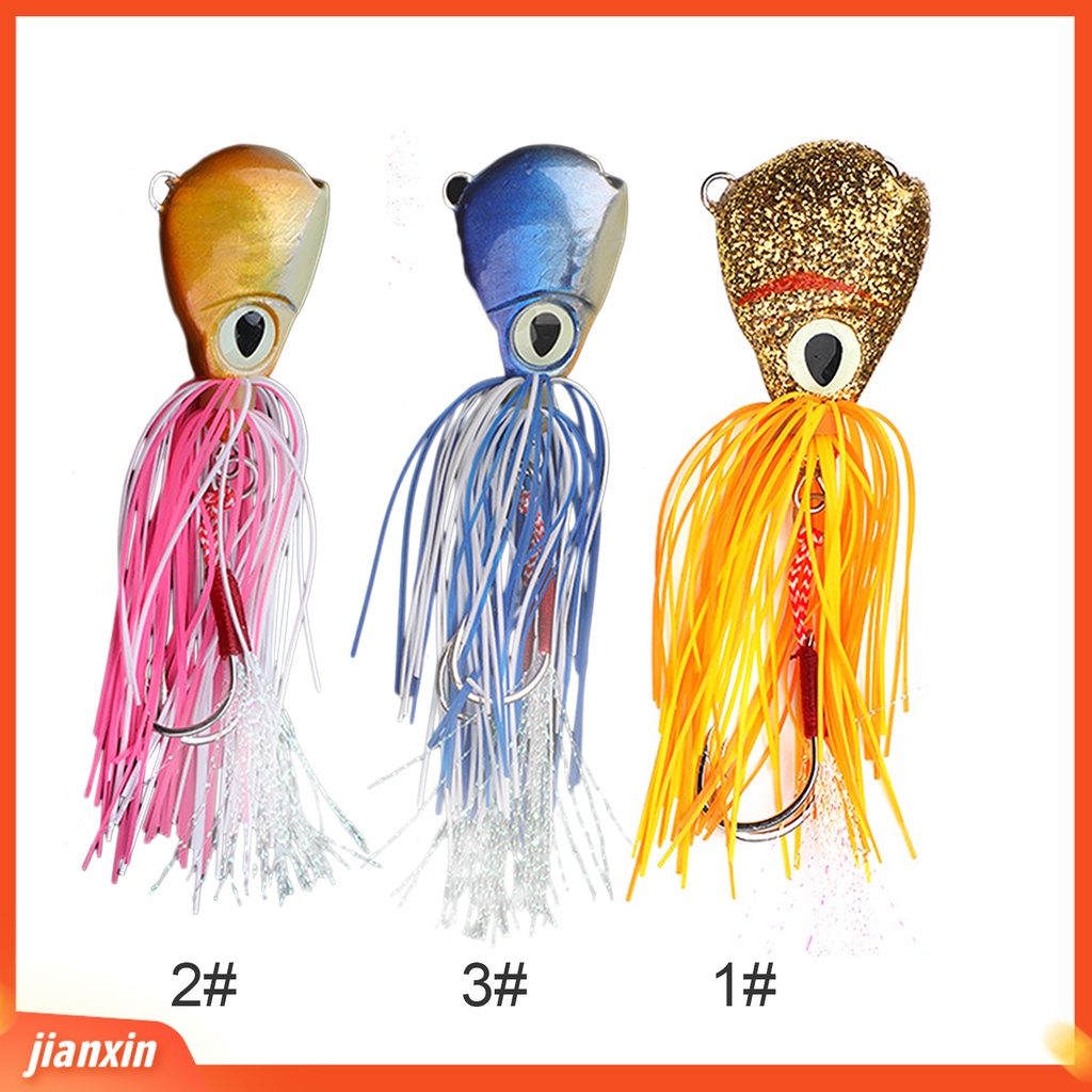 (In Stock) 64g /84g /102g Umpan Jenggot Pancing Bentuk Gurita Efek 3D Warna-Warni Simulasi Buatan Tangan Buatan Tangan Kumis Umpan Untuk Outdoor