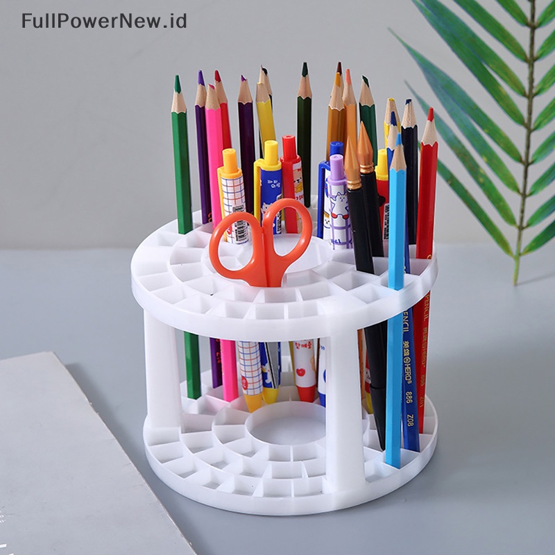 Power Makeup Brushes Storage Kapasitas Besar Tempat Kuas Kosmetik Air-Dry Stand Rack ID