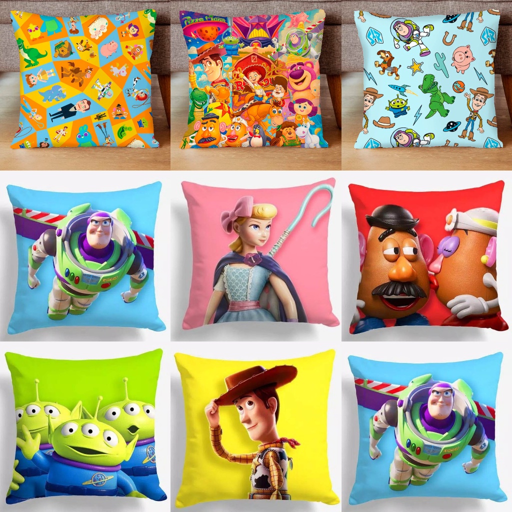 SARUNG BANTAL SOFA PRINT TOY STORY 40x40 cm Pillow Cushion Anak Kartun Cartoon Cover Pillow