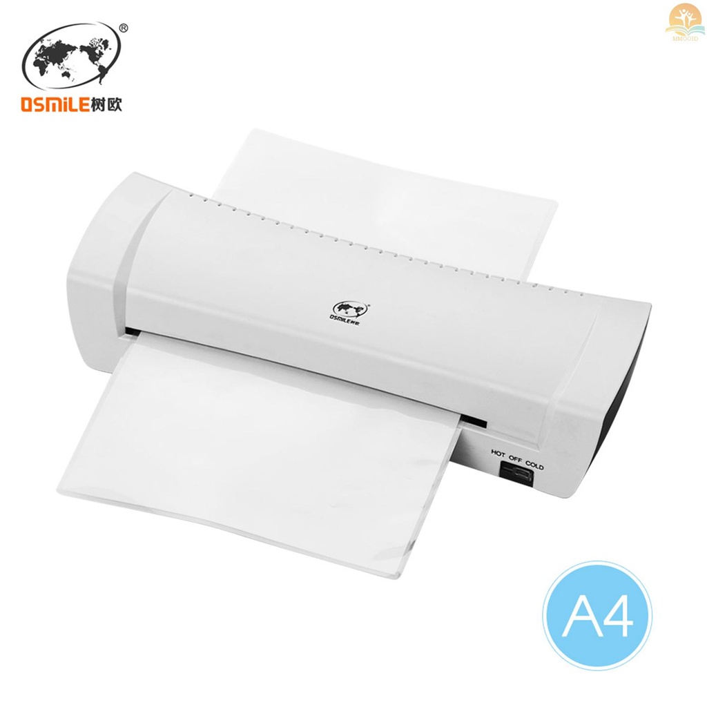 In Stock OSMILE SL200 Mesin Laminator Panas Dan Dingin Mesin Laminating Dua Rol Ukuran A4 Untuk Dokumen Foto Gambar Kartu Kredit Perlengkapan Elektronik Kantor Sekolah Rumah