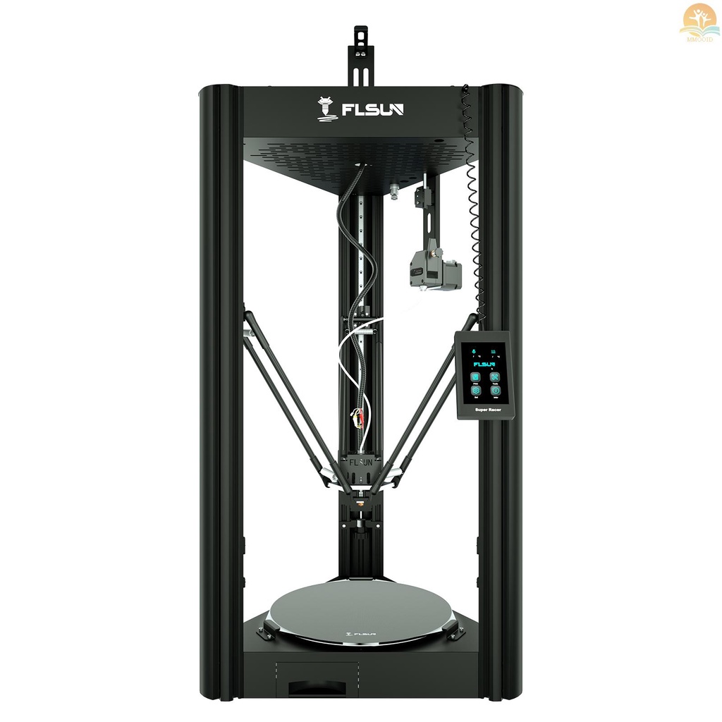 In Stock FLSUN SR Delta 3D Printer High Speed Quick Assembly 260mm x 330mm Ukuran Pencetakan Auto Leveling Resume Fungsi Pencetakan Dual Extruder 32-Bit Processor Lattice Glass Hot Bed