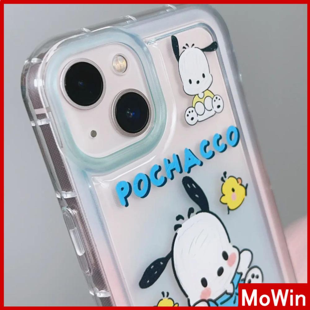 Case iPhone 14 Pro max iPhone Bingkai Foto Kantong Udara Ponsel Case TPU Lembut Transparan Shockproof Perlindungan Lucu Kartun Anjing Kompatibel dengan iPhone 13 Pro max 12 Pro Max 11 xr xs max 7 8