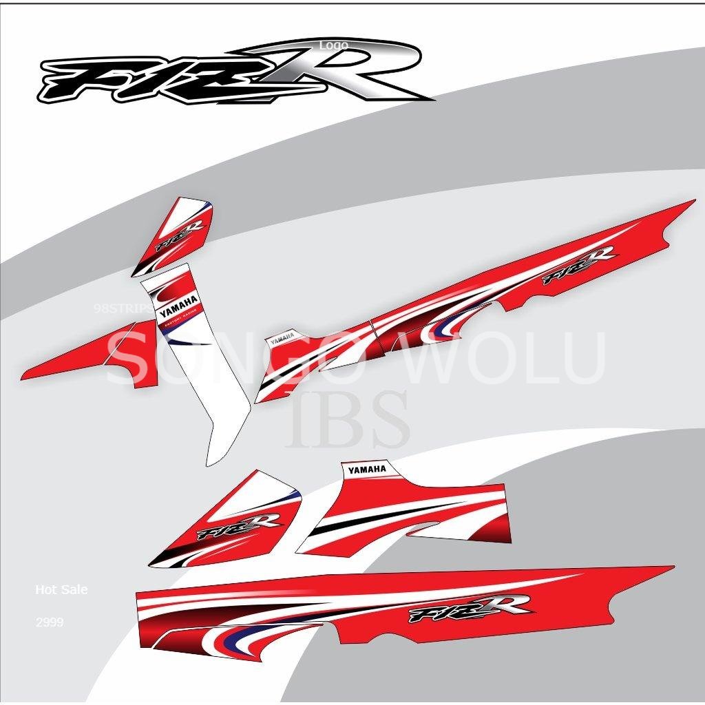 STRIPING FIZR CUSTOM MERAH 017 FIZ R VARIASI POLET