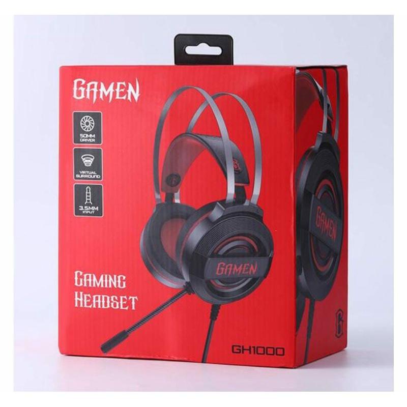 

GAMEN | HEADSET GAMING GAMEN GH100 HEADSET GAMERS GH 100 HANDSFREE EARPHONE HEADSET KOMPUTER HEADSET HP