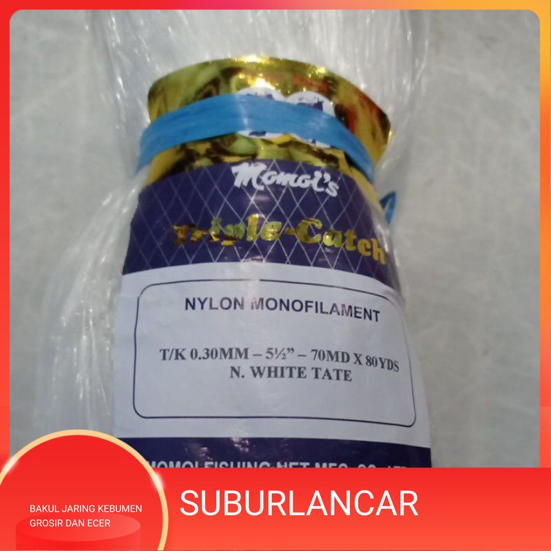 Jaring ikan 0.30 5½ inchi 70/80 tate momoi Jaring pukat ikan jaring ikan senar