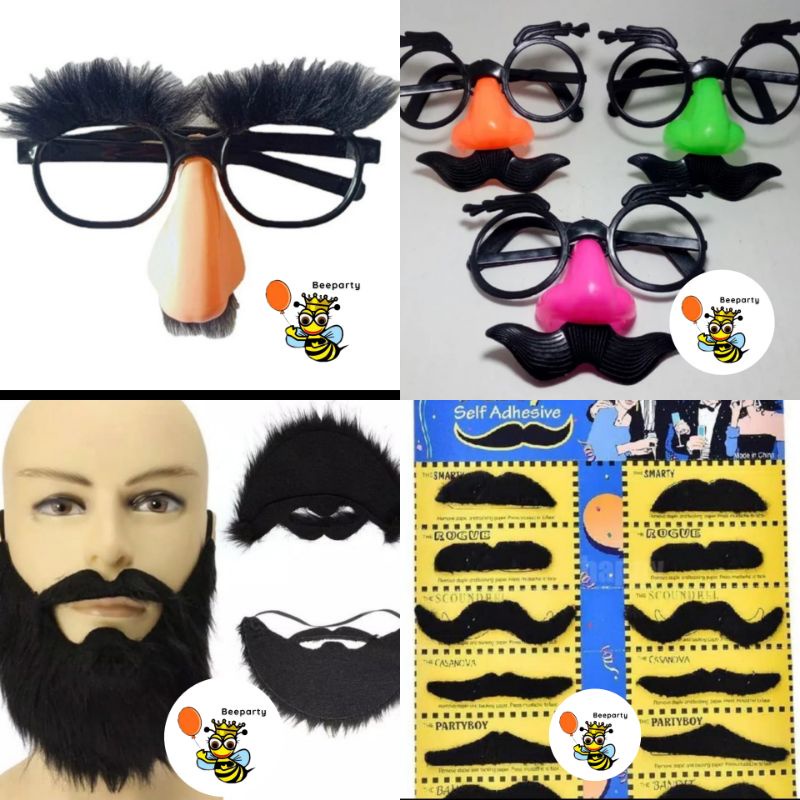 Kumis Palsu Kacamata Kumis Gigi Palsu Photobooth