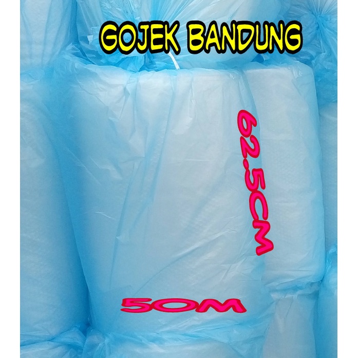 

Plastik bubble wrap 62.5cm x 50M khusus gojek buble gelembung - Bening