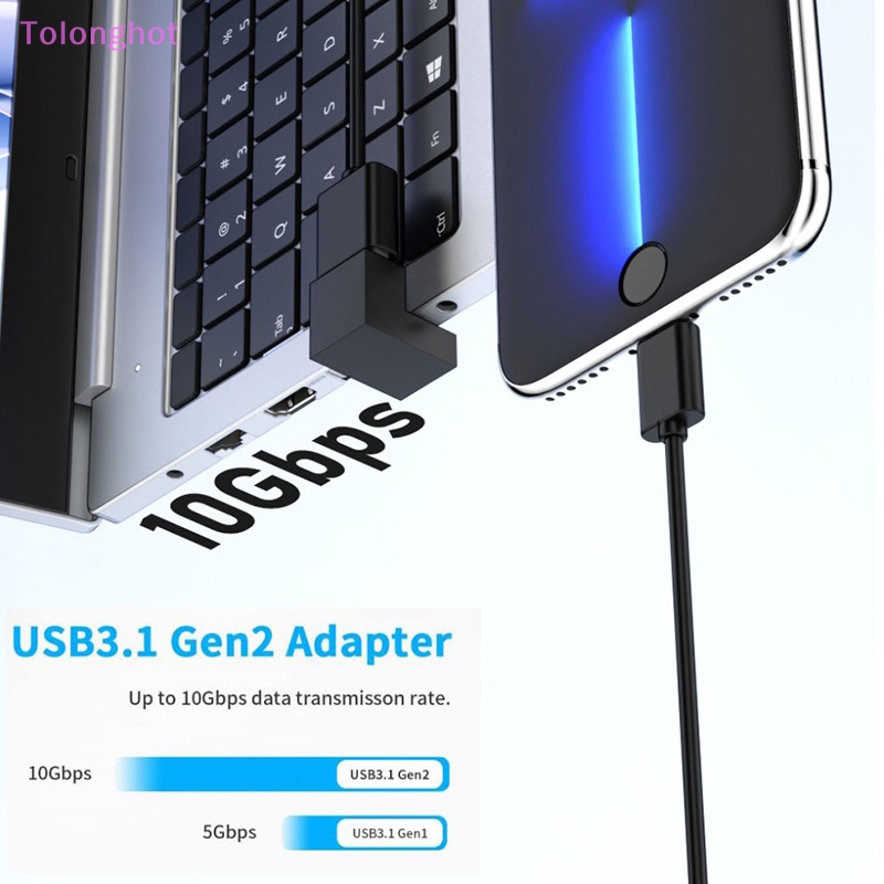 Tolonghot&gt; Konverter USB 180derajat USB Ke Tipe C Adapter USB 3.0 Adaptor Untuk Macbook Xiaomi HUAWEI Samsung USB OTG Konektor Telepon Dengan Baik