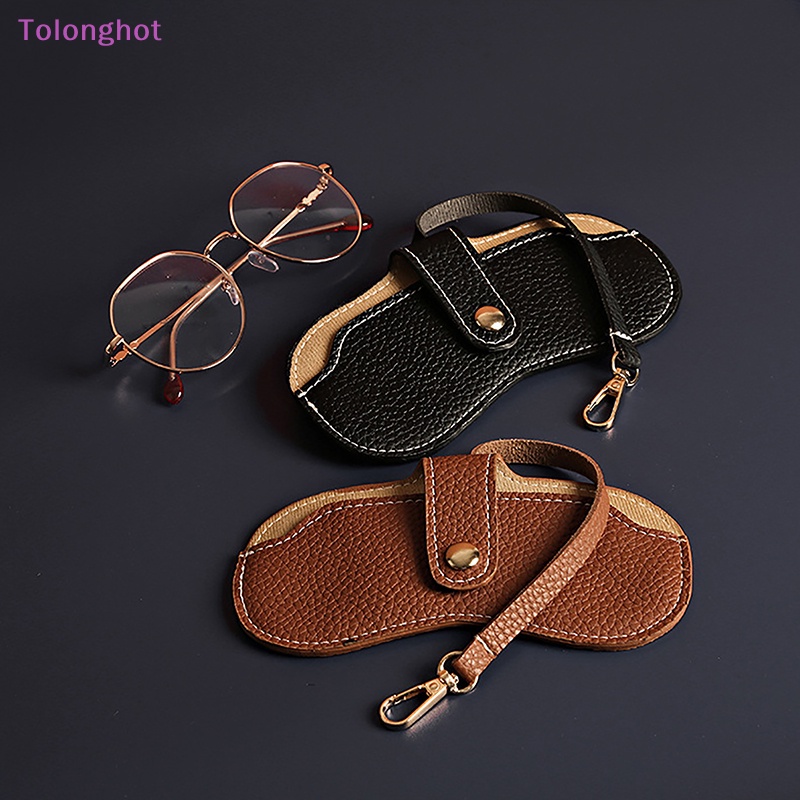 Tolonghot&gt; Kacamata Portabel Cases Multicolor Sunglasses Bag Kacamata Pelindung Lengan Kulit Pu Wanita Fashion Hadiah Kreatif well