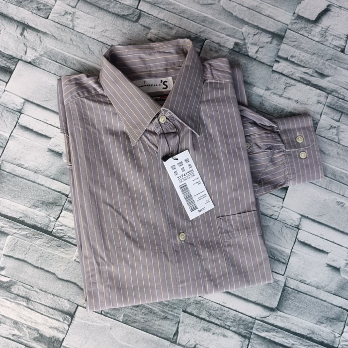 Kemeja Tessuto Kemeja pria motif garis garis terbaru kemeja pria