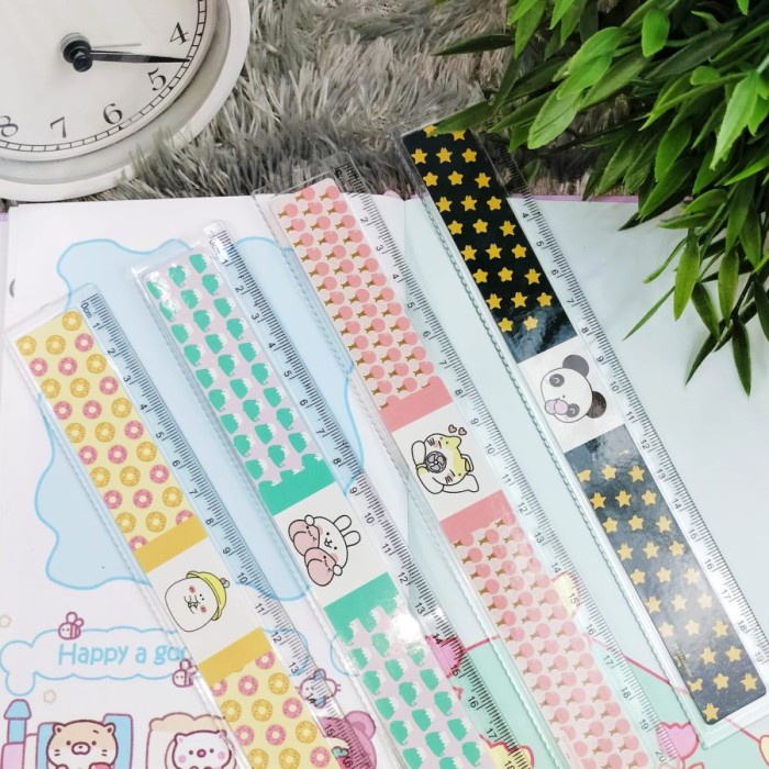 

Penggaris Plastik 20cm Transparant Motif Alat Tulis Sekolah Kantor NF