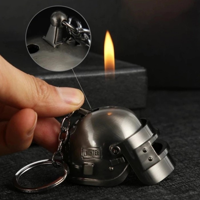 (Bayar Ditempat) Korek Api Gas Model Helm PUBG Korek Api Helm