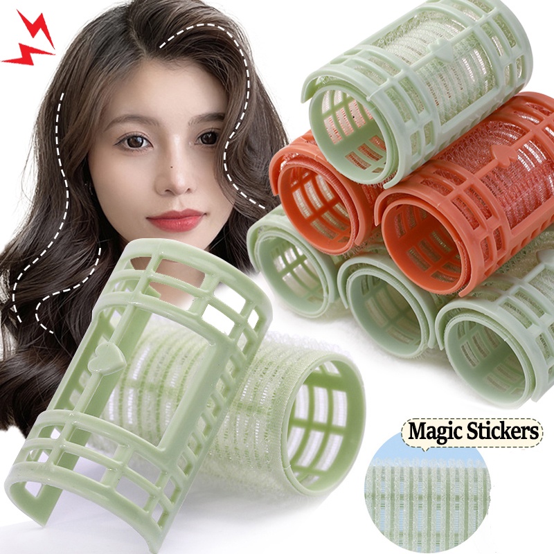 Self-adhesive DIY Hairstyle Alat Aksesoris Ada Panas Rambut Akar Berbulu Alami Penjepit Hiasan Kepala Jepit Rambut Tetap Malas Curling Roller Stereotip Gesper Dalam Klip Udara Poni Roll