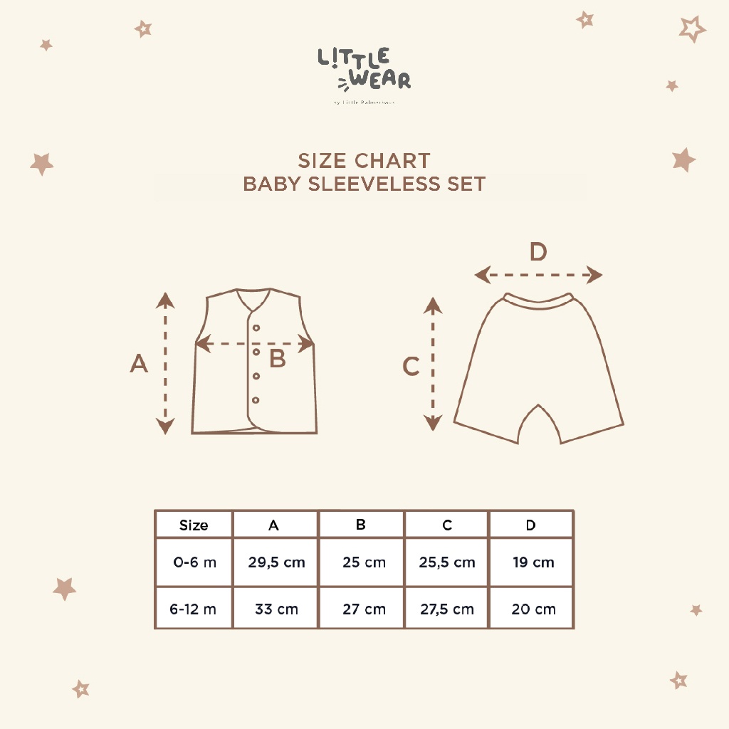 Little Palmerhaus Little Wear Baby Sleeveless Set | Pakaian Bayi