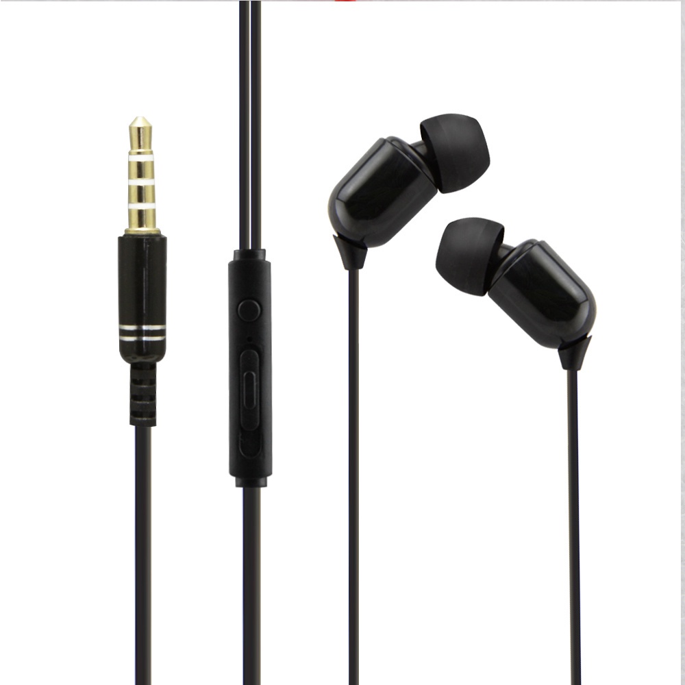 Kabel Earphone Kabel 3.5mm Earphone In-Ear Earphone HiFi Stereo Universal Dengan Mic