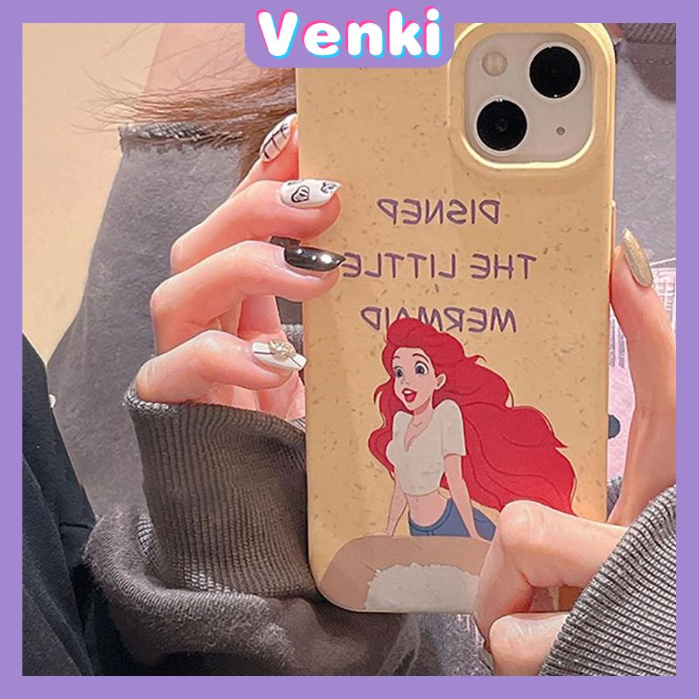 Venki - Casing iPhone 11 Ramah Lingkungan Degradable Phone Case Pelindung Halus Kasus Gandum Kuning Pretty Redhead Girl Kompatibel dengan iPhone 14 Pro max 13 Pro max 12 Pro Max 11 xr