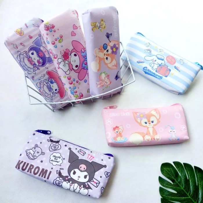 Kotak Pensil Case Kuromi Karakter Lucu Medium Size Tempat Pencil