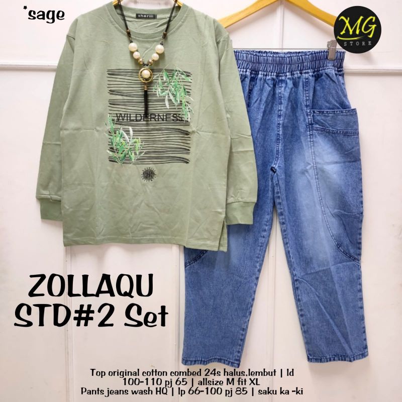 ZOLLAQU STD #2 ORI MG STORE | Cotton Combed 24s Import halus