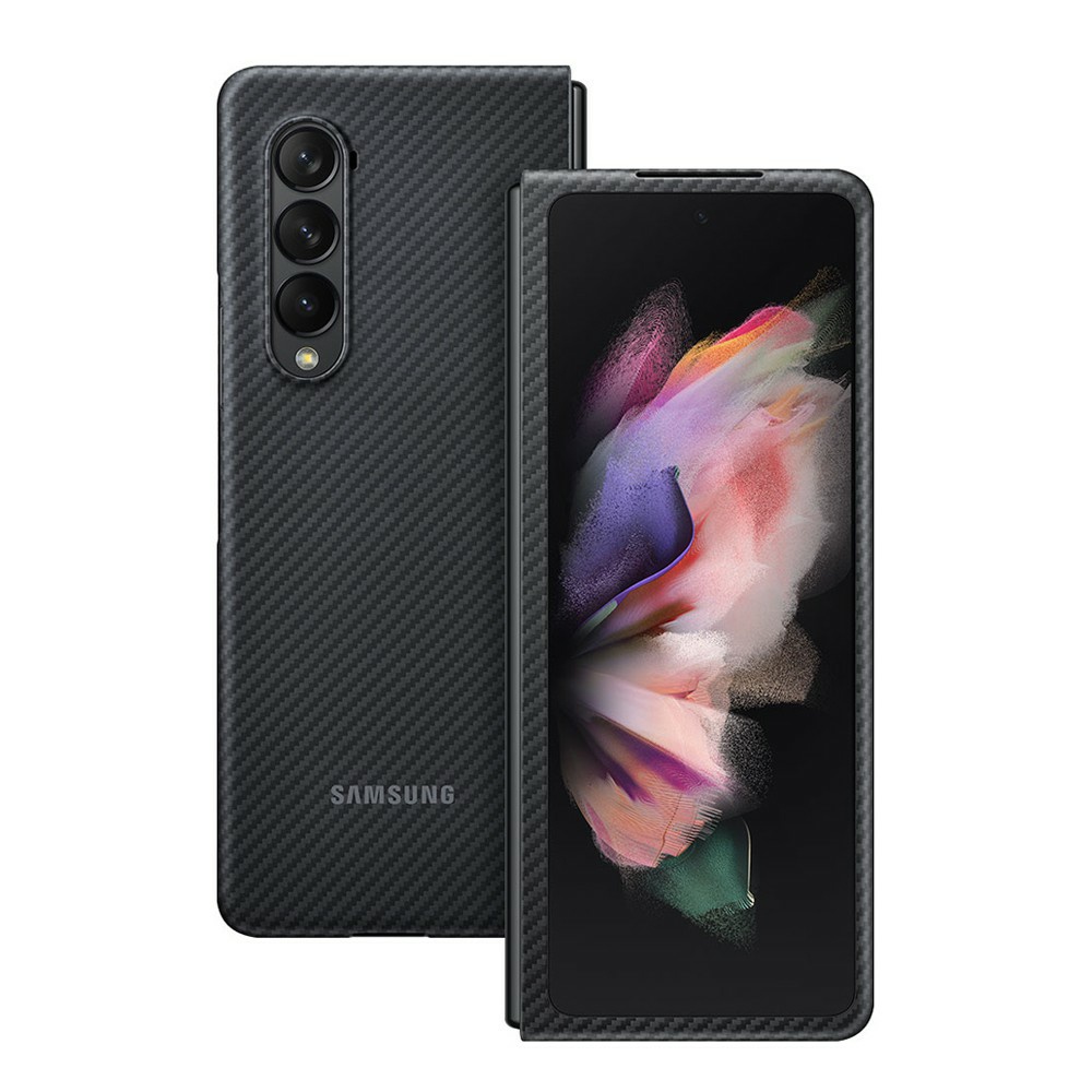 ORIGINAL Official Samsung Aramid Hard Case Carbion Cover Casing Samsung Galaxy Z Fold 3 2021 Hardcas