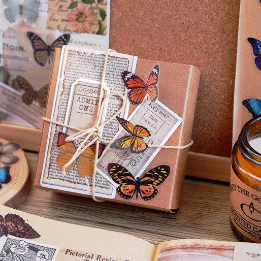 

40pcs Sticker BUTTERFLY / Stiker Kupu Kupu Hiasan DIY Scrapbook Journal Bujo Journaling Diary Buku Harian Botol Minum 3