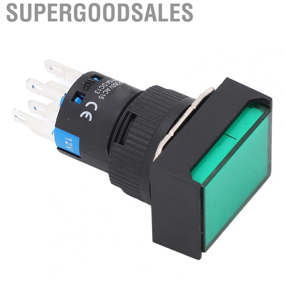 Supergoodsales Momentary Push Button Switch  Easy Operation 250V Rated Insulation Voltage Stable Set for Electric Power Motors