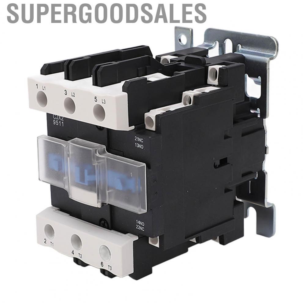 Supergoodsales Electric Contactor AC Sensitive Stable Performance Control Load 220V for Power Distribution Iatrical Equipment