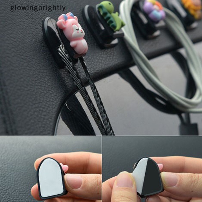 [glowingbrightly] Mini Car Hooks Organizer Storage Universal Gantungan Pengait Belakang Kursi Kartun Mobil TFX