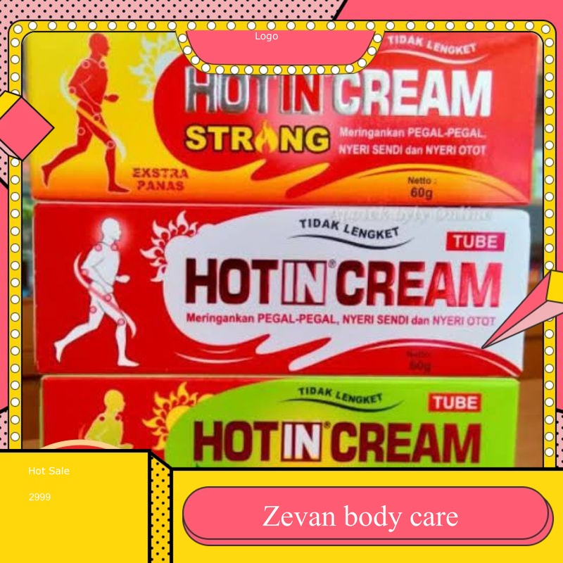 Hot in Cream tube  120g/60g HOT IN DCL 120gr