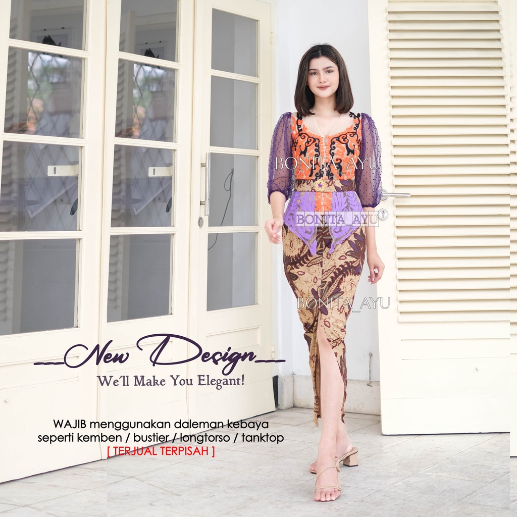 PROMO ANEKA SET KEBAYA BORDIR TILE BONITA AYU/ SET WISUDA BONITA AYU PUFFY