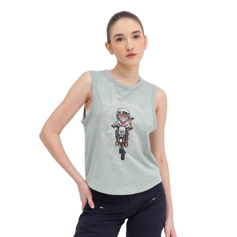 EIGER 1989 KAOS WANITA RIDE FURTHER SLEEVLESS TEE ORIGINAL