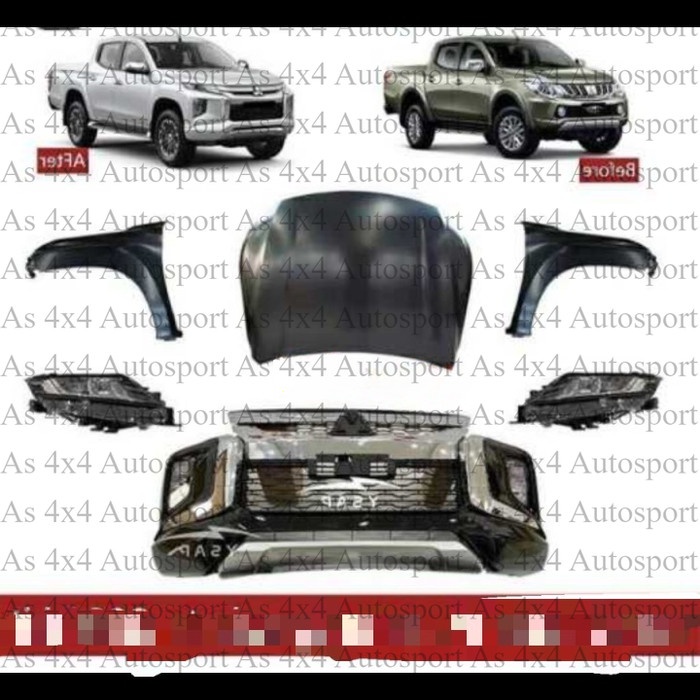 Bodykit Mitsubishi Triton 2015 menjadi new Triton 2020