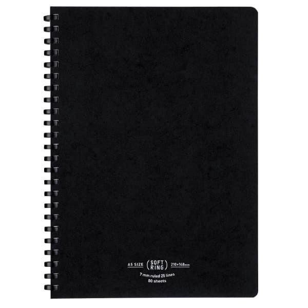 

KOKUYO SOFT RING NOTEBOOK S-SV638A A5 - DARK