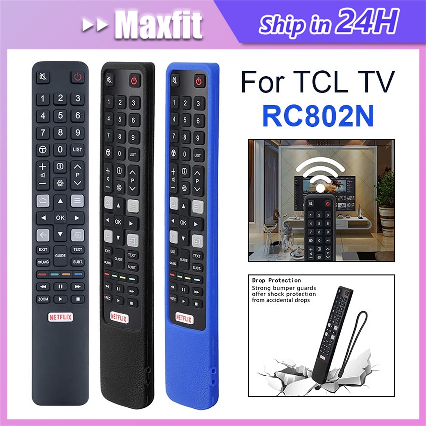 TCL Remot Remote Android TV TCL LCD LED Smart TV Bahan ABS RC802N S6 S6000 S6500 Series A3 A20 + Cas