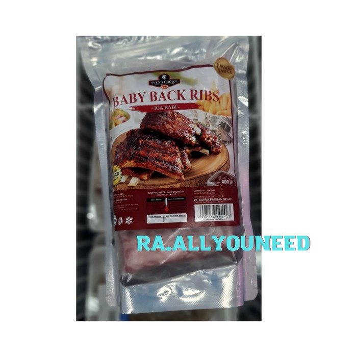 

Sven's Choice Baby Back Ribs / Iga Babi 600 gram