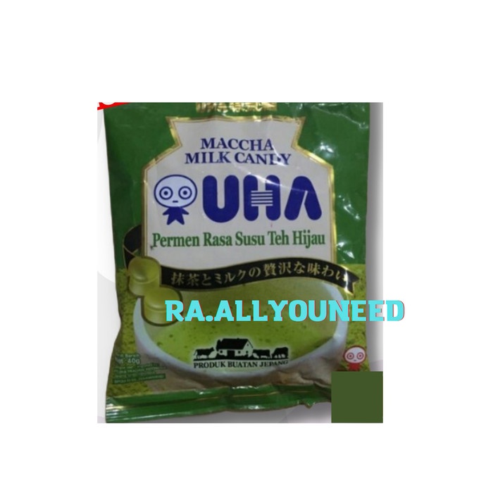 

Uha Maccha Milk Candy / Permen Susu Rasa Teh Hijau 103 gram