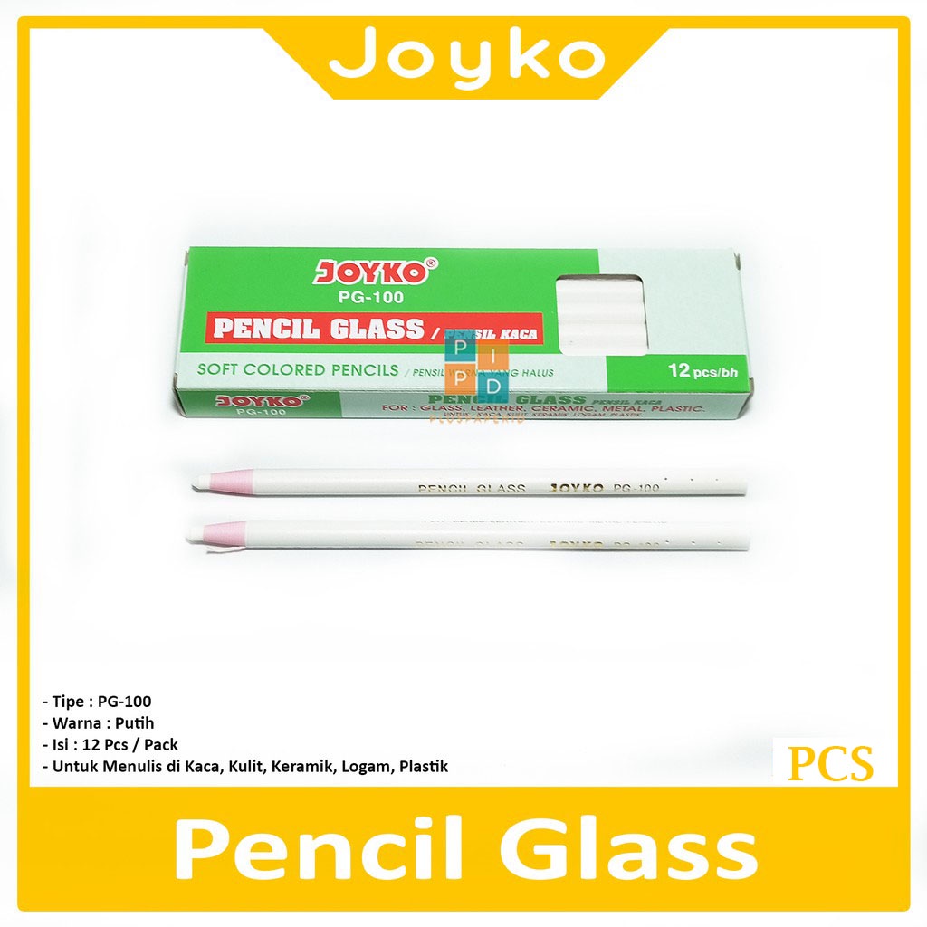 

JOYKO - Pensil Kaca PG-100 Warna Putih - Pcs