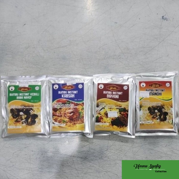 

Bumbu Instant Kebu, Kabsah, Biryani, Bukhori & Mandhi Baba Nayef 100g