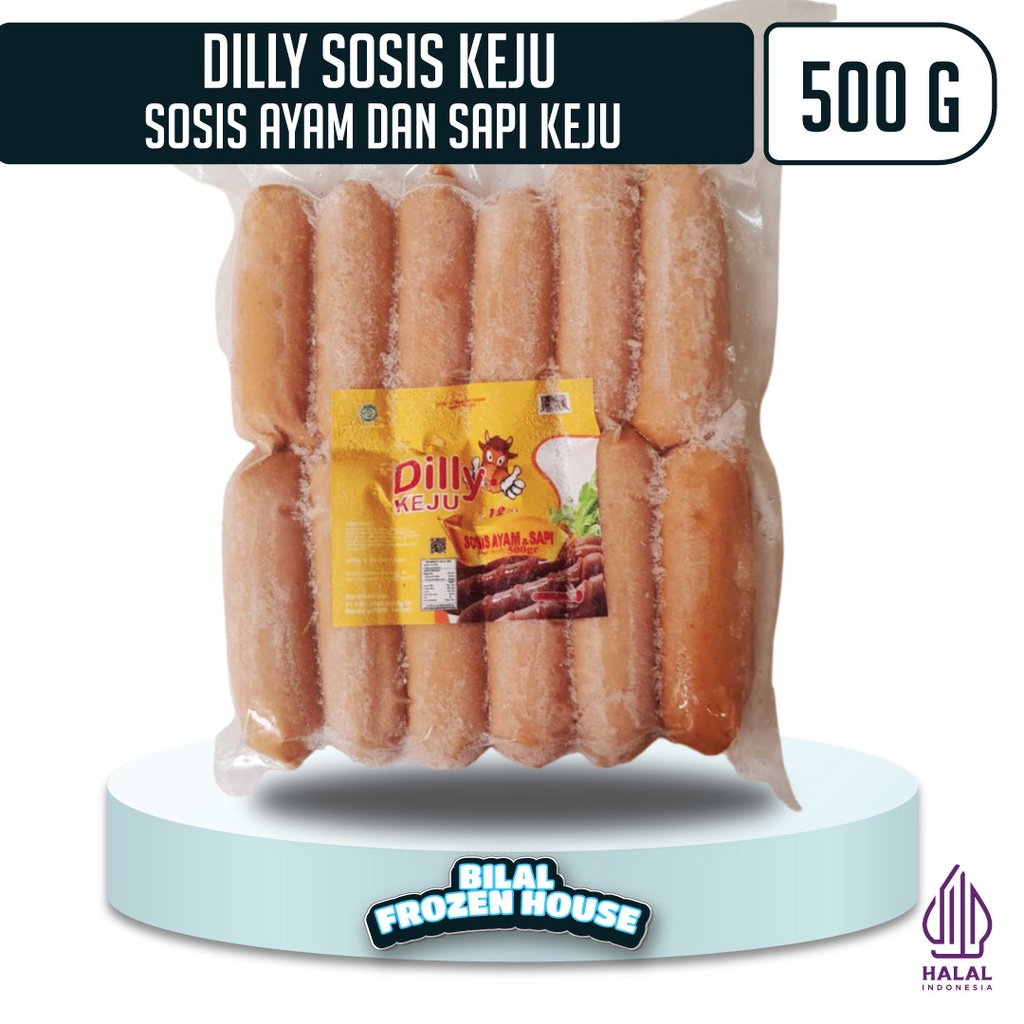 

Dilly Sosis Mini Keju 500gr Isi 12pcs