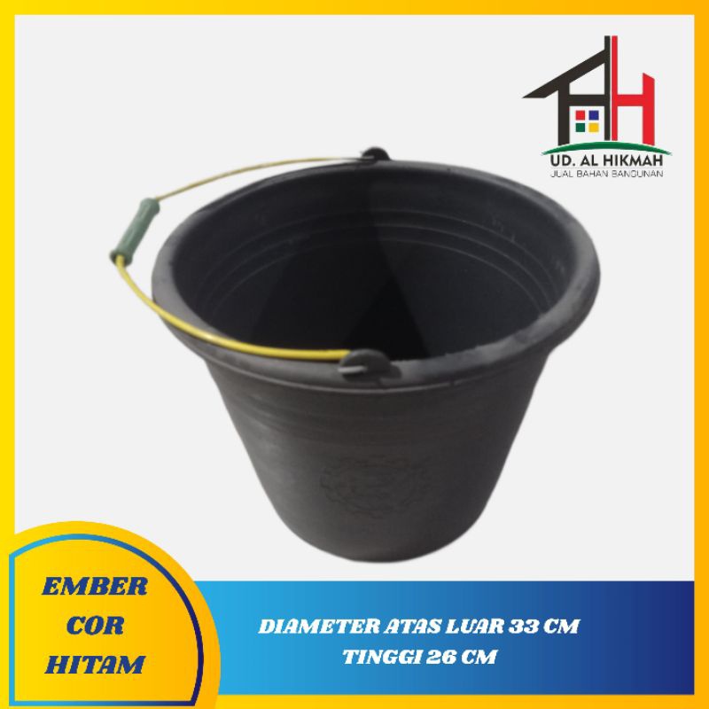 MUNFA_STORE DJP20 Ember Cor 20 Hitam Ember Timba Plastik Anti Pecah