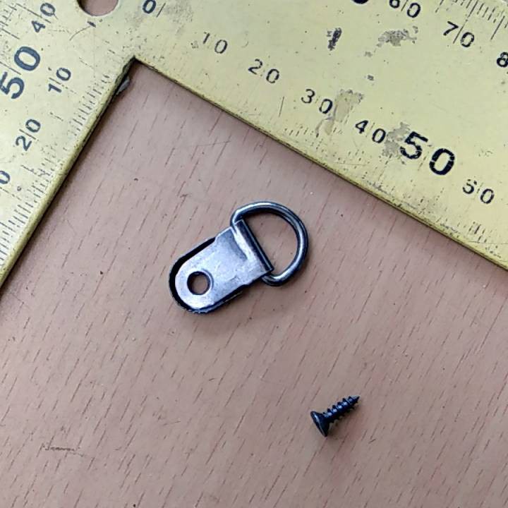 Plat Gantungan Pigura kecil oval hitam