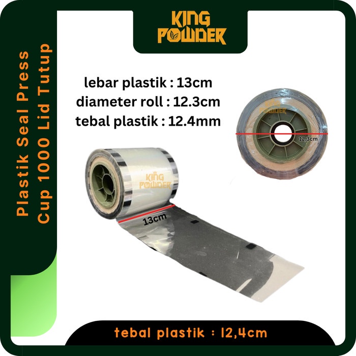 Sealer Cup Plastik | Seal Gelas Polos | Sealer cup 1000pcs | Seal cup
