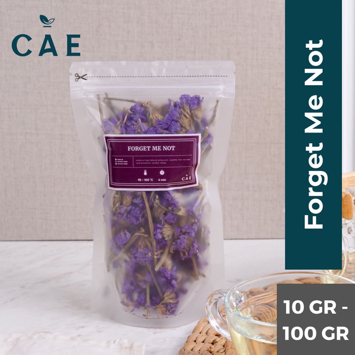 

Dried Forget Me Not Flowers Tea Bunga Kering Tisane Organic 10 -100gr