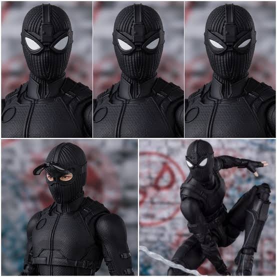 SHF Spider-Man Spiderman Stealth Black Monkey Far From Home Figure