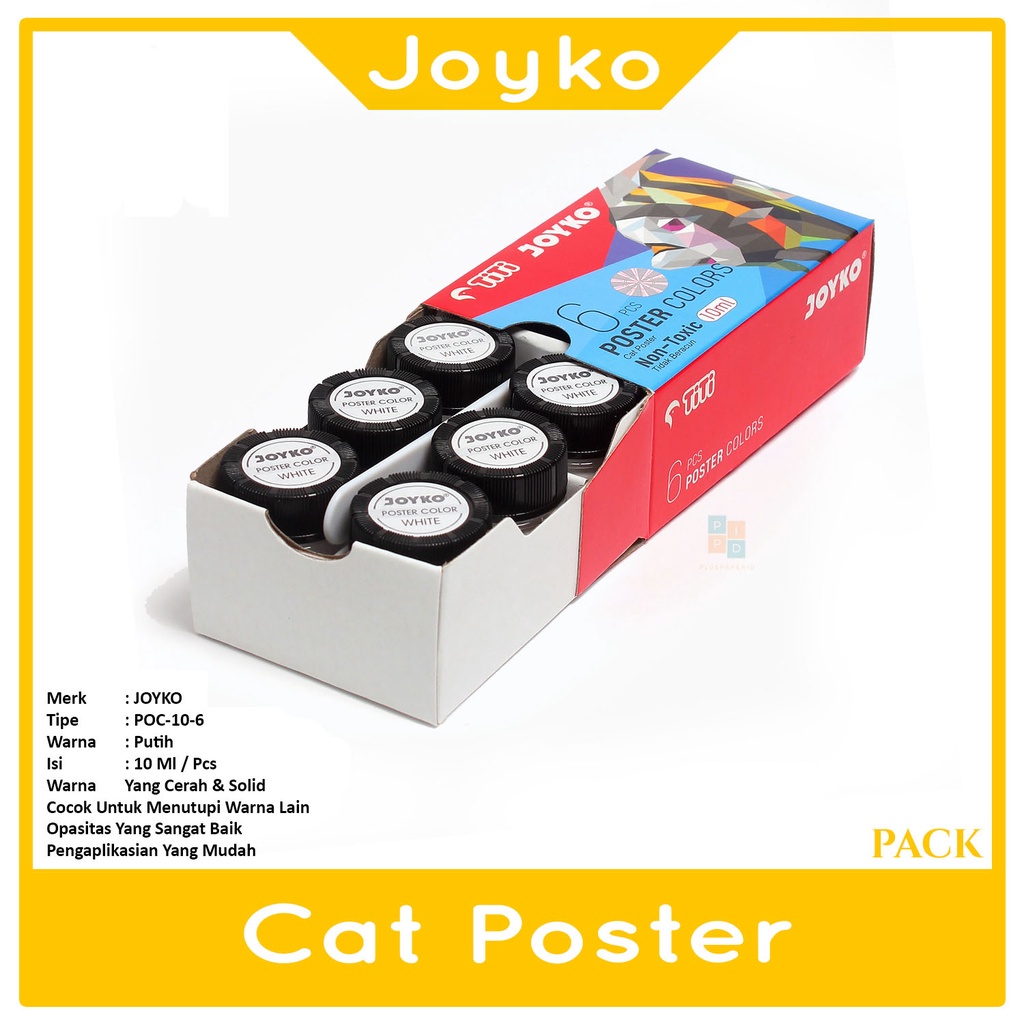 JOYKO - Cat Poster Colors - Cat Warna 10ml - Pcs