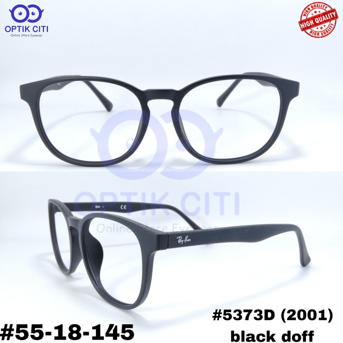 Frame Kacamata Pria Bulat 5373 D Ringan Grade Premium