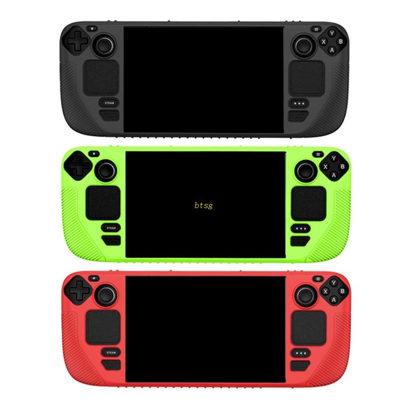 Btsg Konsol Game Pelindung Untuk Case Tahan Aus Untuk Dek Uap Shockproof Anti Hilang Lengan Silikon Soft Cover