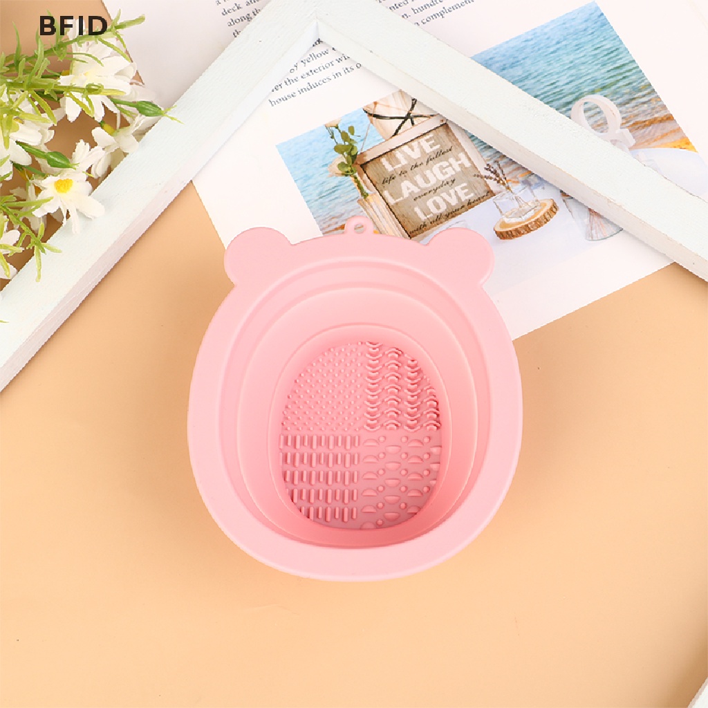 [BFID] Kuas Makeup Cleaner Scrubber Pads Cuci Silikon Mat DIY Masker Mangkuk [ID]