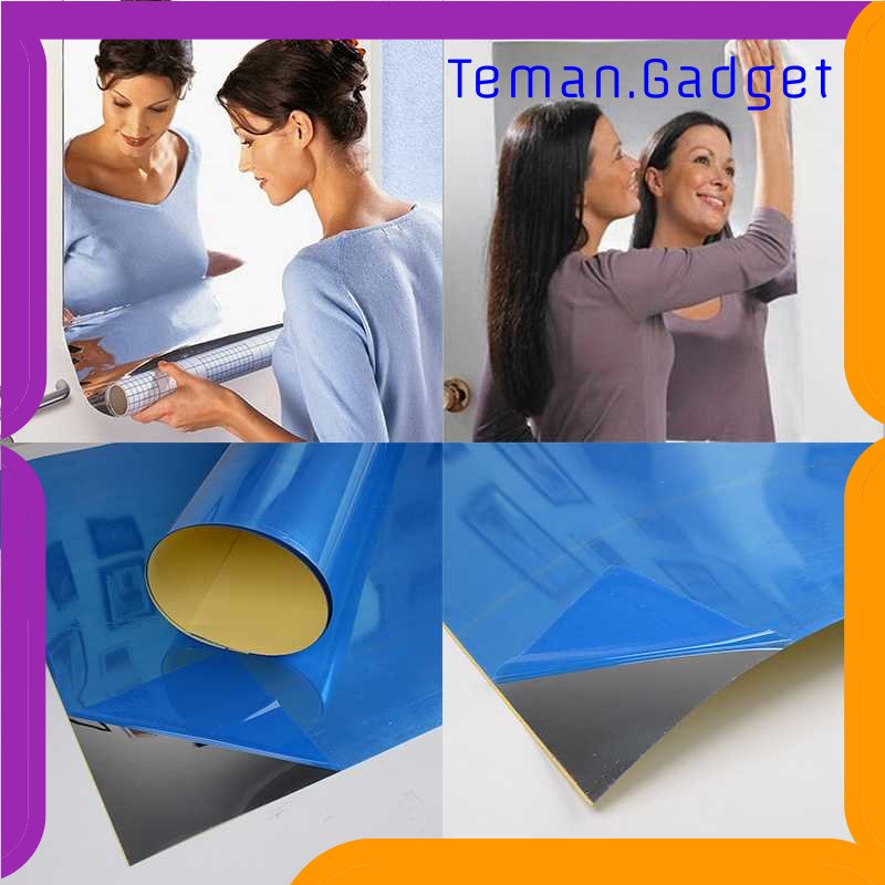 TG -  ART SOLEDI Sticker Dekorasi Dinding Reflection Mirror PVC 50x100cm - SL02